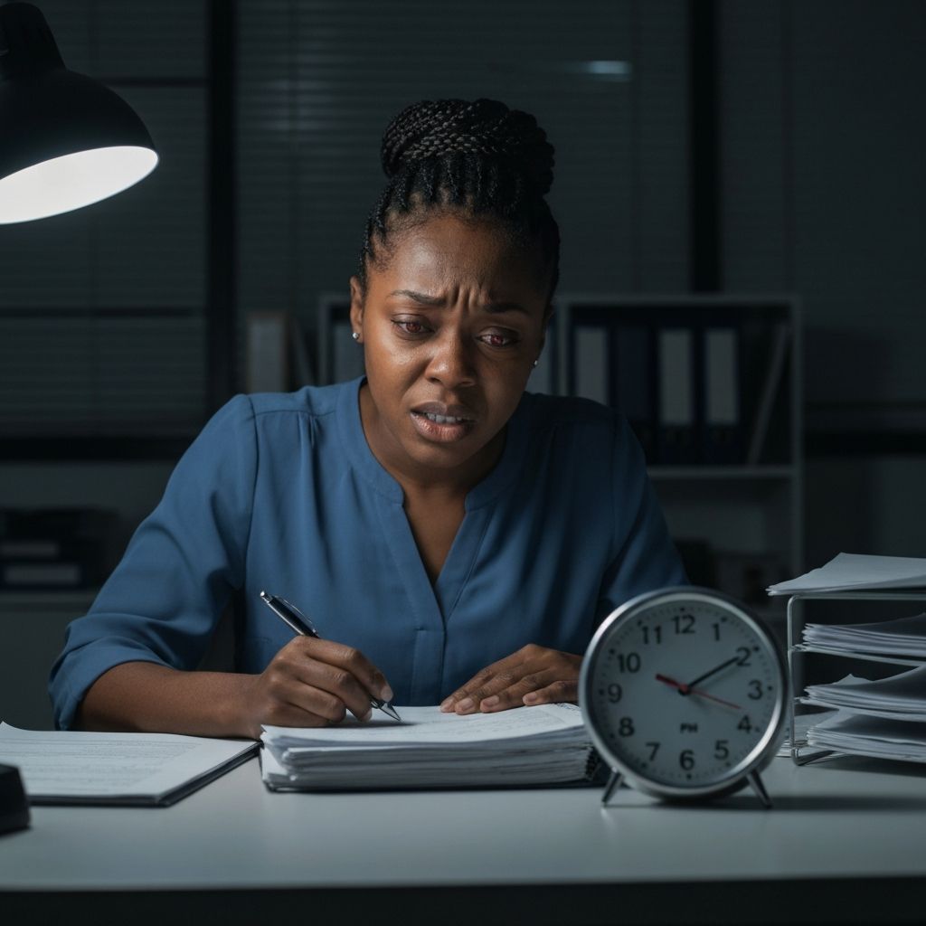 The old way - exhausted SLP working late into the night