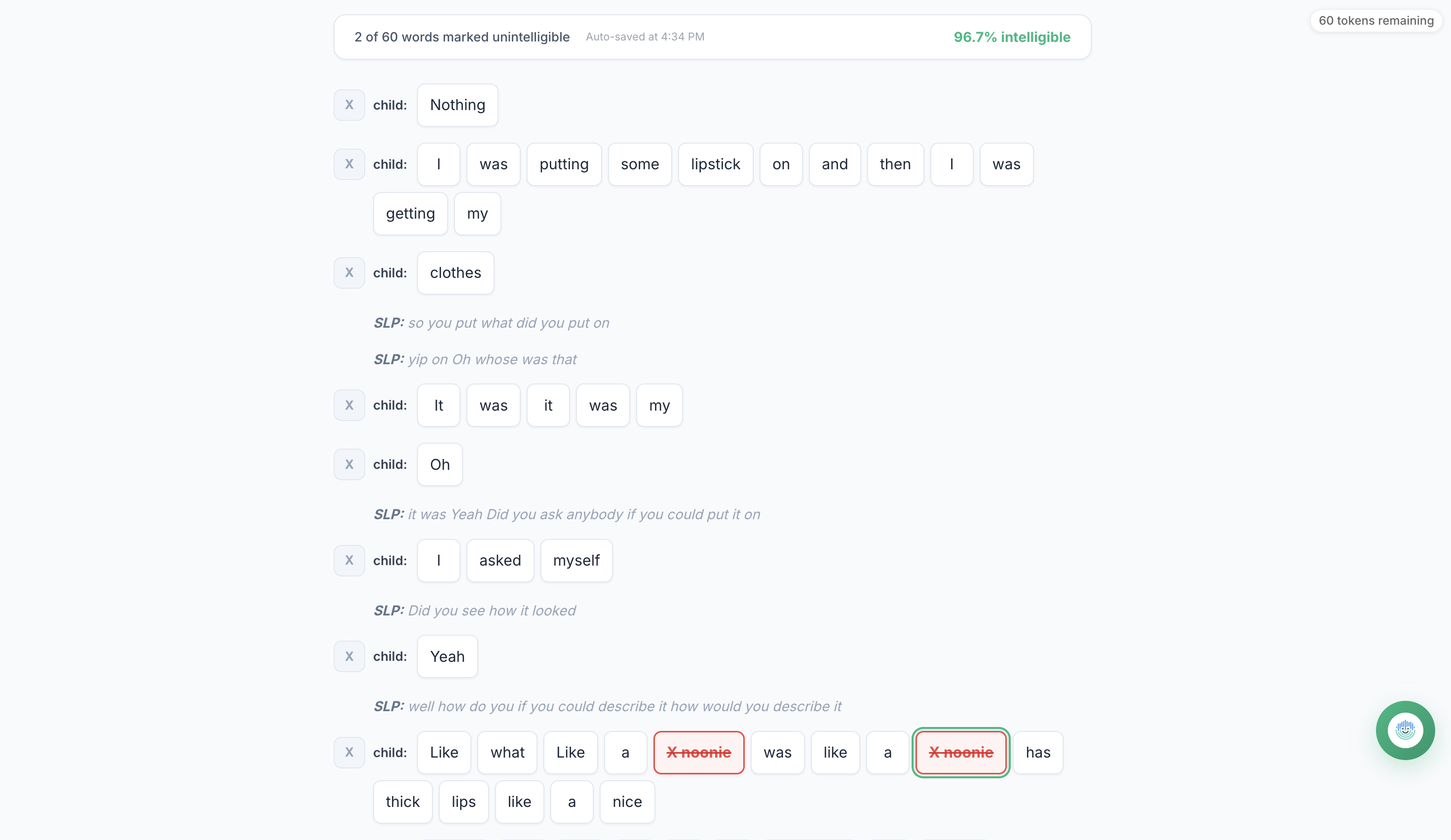 Clinical Scoring - Scores calculated exclusively from attested data — filtered through age, language exposure, and diagnostic context. Every score card shows what it measures, what it means clinically, and how it compares to published norms.