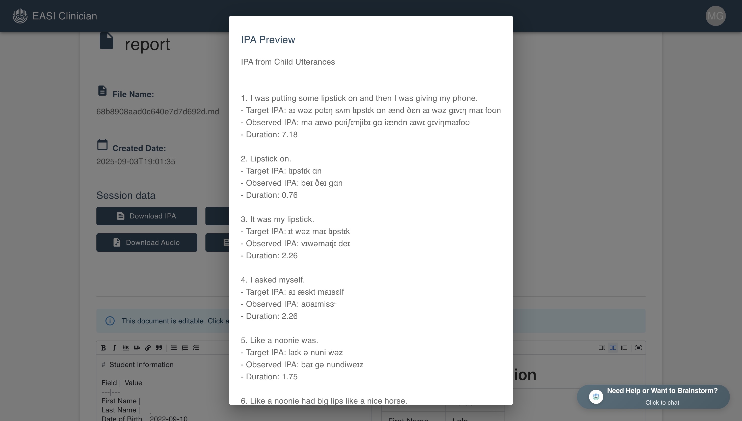 Automatic Analysis - IPA Transcription